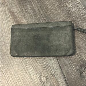 Gray  Hobo Leather Wallet